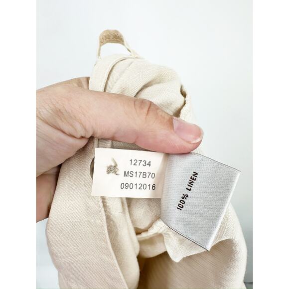 Peter Millar Seaside Collection 100% Linen Cream Pants 40 - Picture 2 of 5